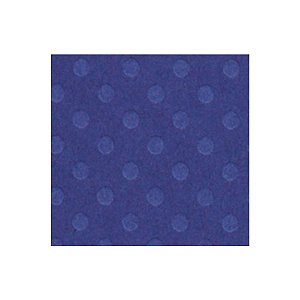 Papel Scrapbook Cardstock Bolinha - Azul Médio - 30,5 x 30,5