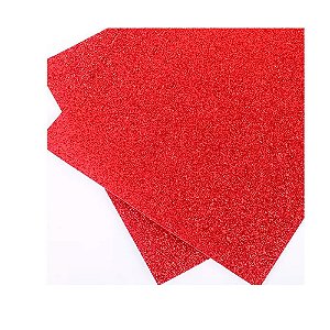 Papel Glitter Vermelho - 30x30