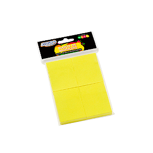 Bloco Smart Notes Amarelo Neon - 38mm x 51mm - 4 blocos