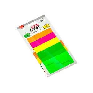 Bloco Smart Notes Transparente Neon - 75mm x 75mm