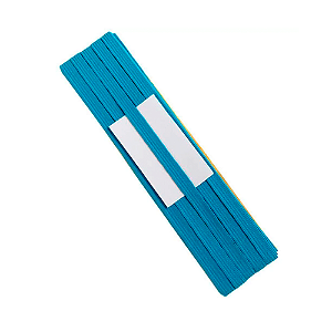 Elástico Chato Azul Turquesa - N° 12 - 7mm