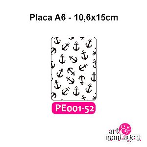 Placa Para Relevo (Emboss) 2D - PE001-52 - A6 - Art & Montagem