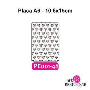 Placa Para Relevo (Emboss) 2D - PE001-48 - A6 - Art & Montagem
