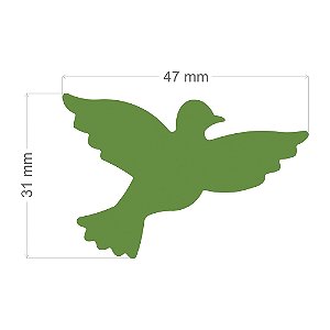 Furador Artesanal Extra Gigante pomba da paz- Exclusivo para Papel - 47mm x 31mm