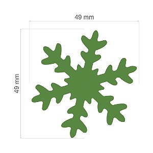 Furador Artesanal Extra Gigante Alavanca Floco de Neve  - Exclusivo para Papel - 49mm x 49mm
