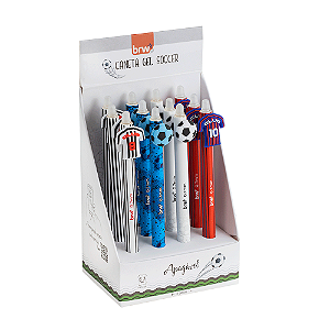 Caneta esferográfica divert gel apag 0.7mm - Soccer - Futebol