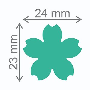Furador Artesanal Jumbo Premium Flor Sakura - 24mm x 23mm