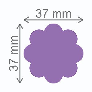 Furador Artesanal Gigante Flor 8 pétalas - Exclusivo Para Papel - 37mm x 37mm