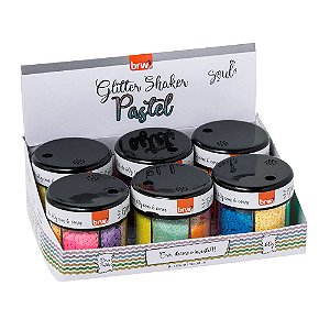 Glitter Shaker Pastel 60g - 6 cores - Unidade