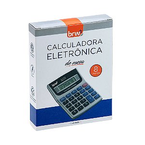 Calculadora média 8 dígitos Prata - BRW