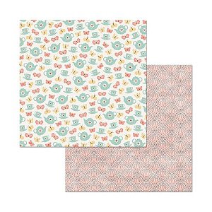 Scrap Dupla Face Early Bird Tea Time - 7310071