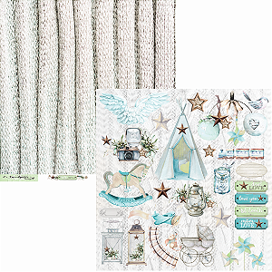Papel para Scrapbook - Coleção Little Star - Lis05 - Carina Sartor