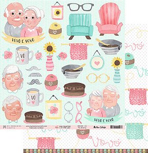 Scrap Dupla Face My Family - MMCMF-03