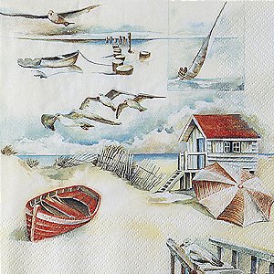 Guardanapo de Papel - Casa na Praia - Home Fashion