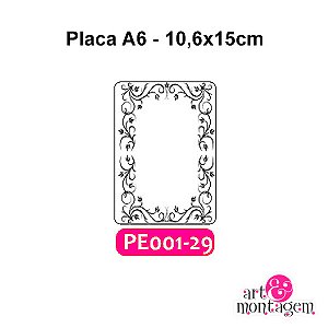 Placa Para Relevo (Emboss) 2D - PE001-29 - A6 - Art & Montagem
