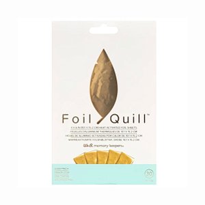 Foil em Folha 10x15 Dourado para Foil Quill We R - 30 Unidades