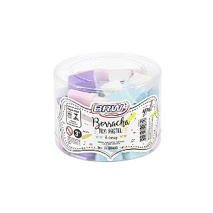 BORRACHA PEQUENA COM CAPA, PASTEL- BRW