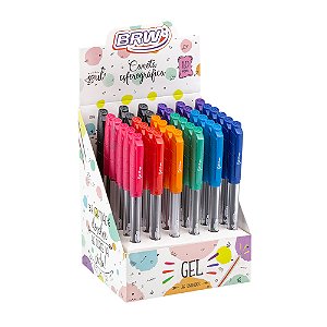 Caneta Esferográfica Gel 1.0MM Cores Sortidas- BRW