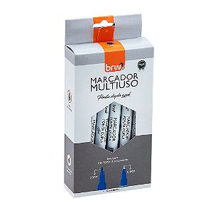 Marcador Multiuso Ponta Dupla - BRW