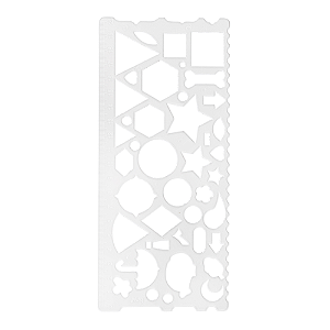 Régua Plástica 20cm Geométrica-BRW