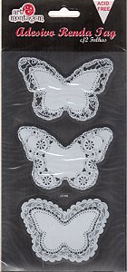 Adesivo Renda Tag C/2 Folhas- Art&Montagem