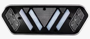 Lanterna traseira de LED pisca sequencial máscara negra 24V carreta Guerra