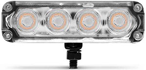 Farol auxiliar retangular com suporte 4 LED's bivolt 4 Wats