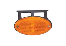 Lanterna lateral de LED oval pequena com suporte