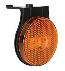 Lanterna lateral de LED amarela com suporte de plástico Randon
