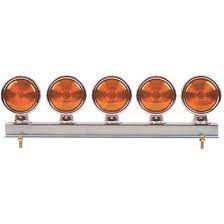 Conjunto de lanternas traseira cromada com 5