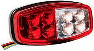 Lanterna traseira carretinha de LED 2 funções posição/feio halo 24V