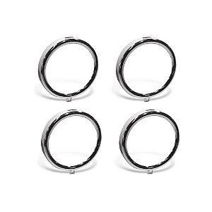 Kit (3uni) de aro para lanterna bojuda cromada