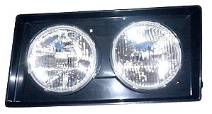 Farol duplo com moldura preta Volkswagen após 2000