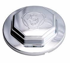 Tampa cubo cromada decorada roda dianteira Scania série 5
