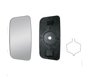 Vidro espelho retrovisor com desembaçador Scania 114-124