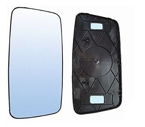 Vidro espelho retrovisor inteiro direito-esquerdo com desembaçador Scania série 5 P 270-340