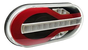 Lanterna traseira para adaptação pisca sequencial bivolt 24 LED's Randon R