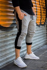 calça jogger listrada masculina