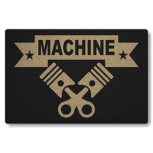 Tapete Capacho Machine - Preto