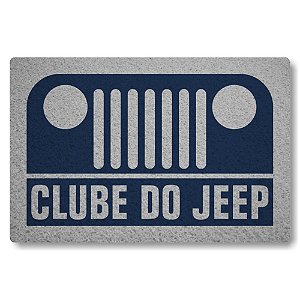 Tapete Capacho Clube do Jeep - Azul Marinho