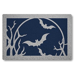 Tapete Capacho Morcegos - Azul Marinho