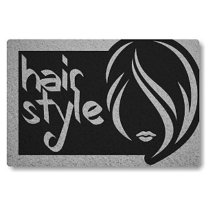 Tapete Capacho Hair Style - Preto