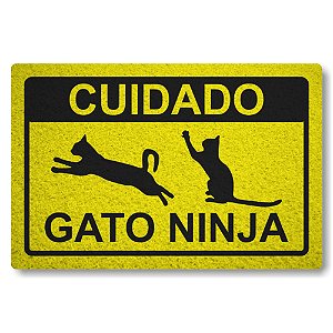 Capacho Linha Tapets Gato Ninja