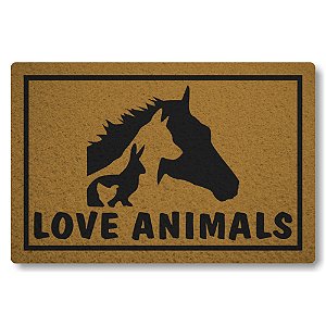 Capacho Linha Tapets Love Animals