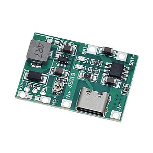 Módulo Carregador Ajustável de Bateria TP4056 USB Tipo-C