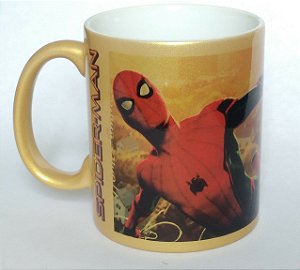 Caneca de Cerâmica Perolizada Dourada – Spider-Man: Homecoming (2017)