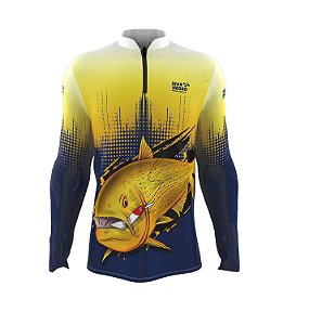 Camiseta para Pesca - Proteção Solar 50+ UV - Dourado