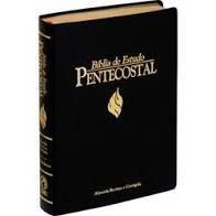 Bíblia Sagrada de Estudo Pentecostal Média sem Harpa. Luxo Preta