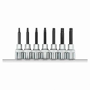 JOGO SOQUETES 1/2 TORX LONGA T20-T55 7pcs Gedore R62458007