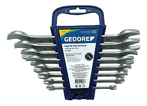 JOGO DE CHAVE FIXA 6 A 22mm 8pcs Gedore